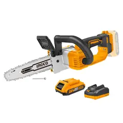 INGCO TOOLS - Motosierra Inalambrica 8 20v Incluye cargador y bateria Ingco