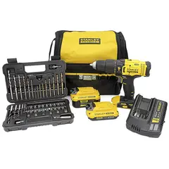 STANLEY - Taladro Percutor 1/2 2 Bat + 50 Pz Scd711dmsa-b2