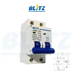 BLITZ - Interruptor Termomagnético 2x16A