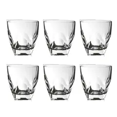 INSPIRA - Set de 6 Vasos de Whisky Vasos de Vidrio