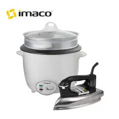 IMACO - COMBO OLLA ARROCERA 22L RC22VE PLANCHA CLASICA PESADA I1700