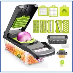 GENERICO - Rebanador de verduras multifuncional 12 en 1
