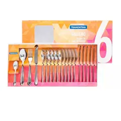 TRAMONTINA - SET Cubiertos  x24 PZ ACE INOX