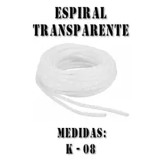 GENERICO - ESPIRAL PORTACABLE 8MM X 10M TRASPARENTE