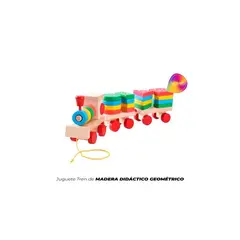 GENERICO - JUGUETE MADERA CHU CHU GEOMÉTRICO