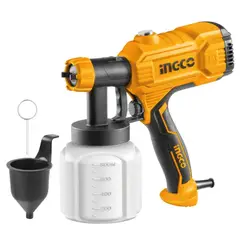 INGCO TOOLS - Pistola para pintar eléctrica 450 W Tanque plástico Ingco