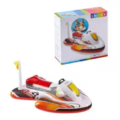 INTEX - Flotador Inflable Diseño Moto 117x77 cm