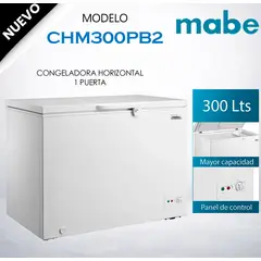 MABE - Congeladora Horizontal 290 Ltrs Blanco CHM300PB2