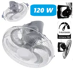 GENERICO - Ventilador Techo Motor Silencioso 120 Wats Orbital 6 Aspas