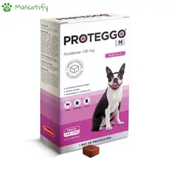PROTEGGO - M Small 4.5 a 10kg (100mg) Antipulgas para perros
