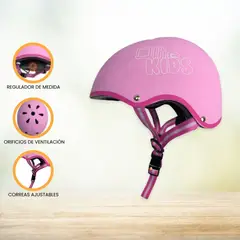OLLIE - Casco Protector Regulable Para Niño »XS KIDS» Pink