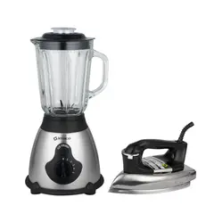 IMACO - Combo Licuadora 1.5Lts + Plancha Seca pesada Vintage i1700
