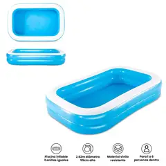 Bestway - Piscina Inflable Para Niños 262x175x51 cm