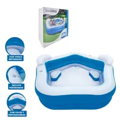 BESTWAY - Moderna Piscina Inflable Funny Familiar 200x69 cm