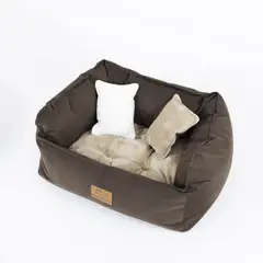 GENERICO - Cama Perro Barky Marrón S