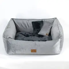 GENERICO - Cama Perro Barky Gris Negro L