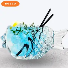 GENERICO - Copa de cóctel Transparente Forma de Pescado
