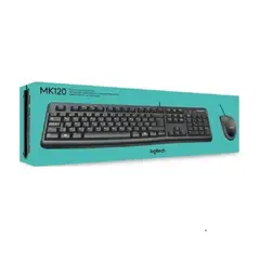 LOGITECH - COMBO LOGITECH MK120 920-004428 TECLADOMOUSE  USB  NEGRO