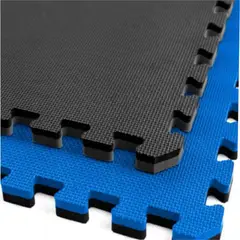 GENERICO - Piso Tatame Gym Armable 1M2 Negro Azul