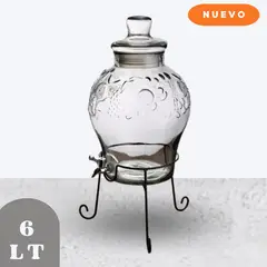 Ichimatsu - Dispensador de Agua 6Lt de Vidrio con Base
