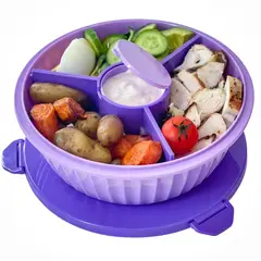 YUMBOX - Lonchera - Poke Bowl - 3 divisiones - Maui Purple