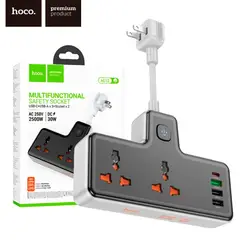 HOCO - Extension 2 Toma Corriente 3 Entradas USB Universal AC12