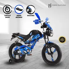 BEAUTIFUL - Bici Moto Para Niño Aro 16 «FURIOUS MONSTER II» Blue