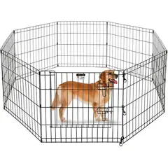 GENERICO - Cerco Corral 8 hojas Para Mascotas y Perros 80x60cm