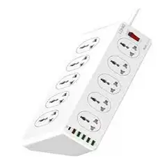 LDNIO - ENCHUFE EXTENSION DE CORRIENTE CARGA RÁPIDA SC10610 10SOCKET 5USB 1C
