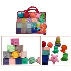 GENERICO - JUGUETE DE ESTIMULACIÓN - BLOQUES Y APILABLES SENSORIALES