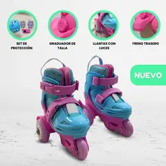 OLLIE - Patines Graduables para Niño «KIDS» Turquoise