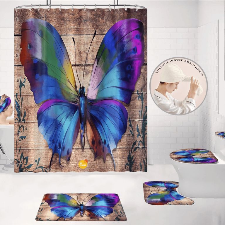 Juego De Baño Lujoso De 7 Piezas Decorativas