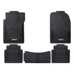SPARCO - Alfombras de Piso para Auto SPARCO 5 piezas Negro SPF509BK-5