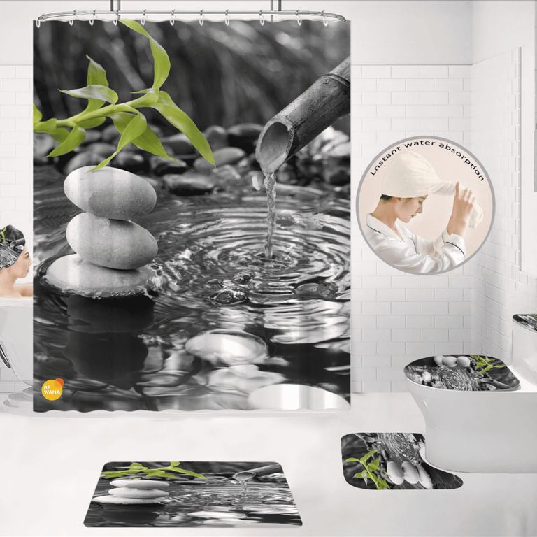 Juego De Baño Lujoso De 7 Piezas Decorativas
