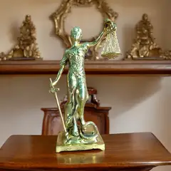 MFAP BRONCERIA Y ANTIGUEDADES - Dama de la justica 34 cm en bronce