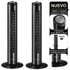 IMACO - PACK de 2"  Ventilador de Torre con 3 Velocidades