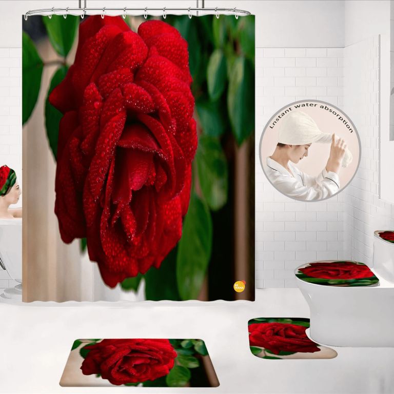 Juego De Baño Lujoso De 7 Piezas Decorativas