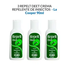 GENERICO - 3 Repelt Deet Crema 90g - La Cooper