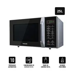 PANASONIC - Horno Microondas 25 Litros Silver