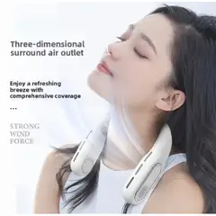 GENERICO - Ventilador portátil del cuello sin aspas plegable recargable por USB