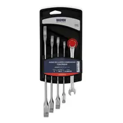 BREMEN - Set de Llaves Mixtas con Rachet x 5 Piezas 7774