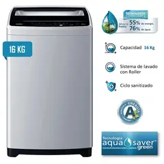 MABE - Lavadora 16 Kg LMAP6120WGBB0 Automática Silver
