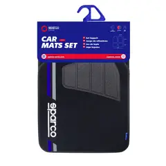 SPARCO - Tapete piso Alfombra 4 Piezas SPF508BL Original