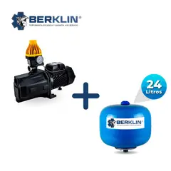 BERKLIN - PRESURIZADOR LINEAL JET DE 1HP CON TANQUE ESFERICO DE 24LT