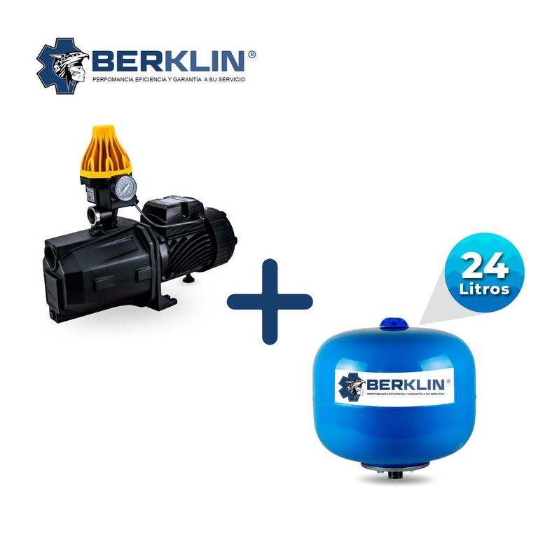 PRESURIZADOR LINEAL JET DE 2HP CON TANQUE ESFERICO DE 24LT