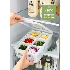 GENERICO - Organizador acrilico 6 espacios para refrigerador