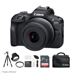 CANON - Cámara Mirrorless EOS R100 Lente Kit Ultimate