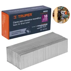 TRUPER - Clavos calibre 18, 32 mm 5000 unidades  para Clavadora neumática
