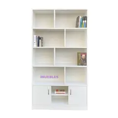 TEMEL - Librero De Melamina, Estante De Melamina, Biblioteca 1 Metro.