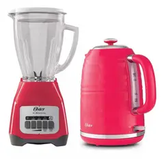 OSTER - Combo Licuadora 550w Vaso Refractario Hervidor 17lt